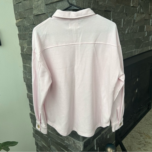 Light Pink Button-Up Shacket - Picture 2 of 5